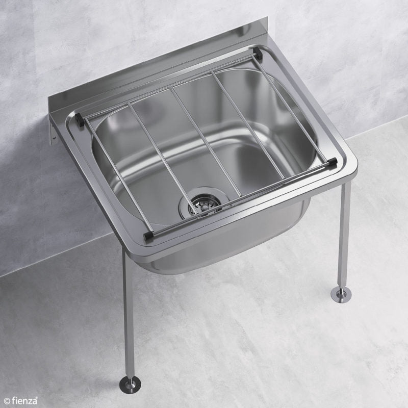 Cleaner Stainless Steel Sink with Floor Legs - 555x455x470mm