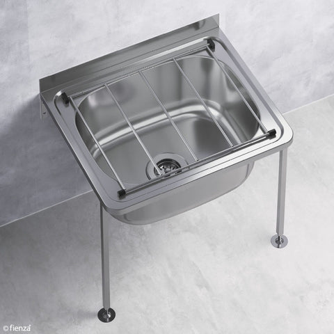 Cleaner Stainless Steel Sink with Floor Legs - 555x455x470mm