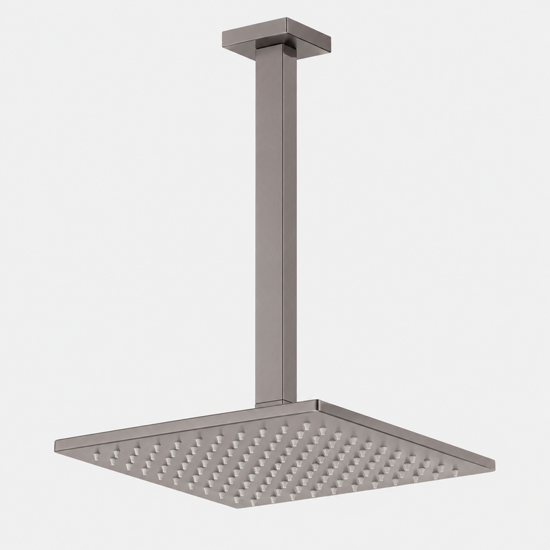 Square Ceiling Shower with Overhead Shower Head 250mm- Various Colours