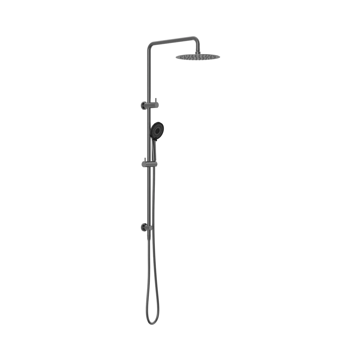 Nero Project Round Dual Shower Rail - Various Colours