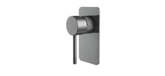 SM41 Cross Hatched Shower / Bath Mixer (Square Backplate) - Various Colours