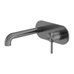 Nero Tapware WBM43 Zen Round Wall Basin/Bath Mixer Set with 185mm Reach Spout - Various Colours