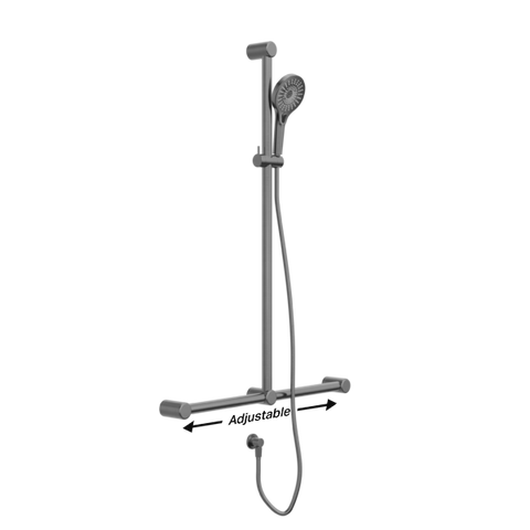 Mecca Care 32mm T Bar Grab Rail Shower - Various Colours