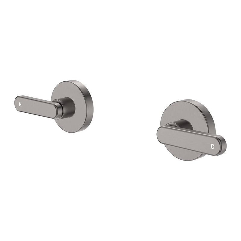 Curved Lever Shower/Bath Wall Top Assembly - Various Colours