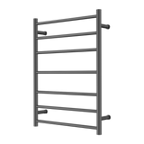 Nero Round Heated Towel Ladder (7 Bars) 600 x 800mm - Various Colours