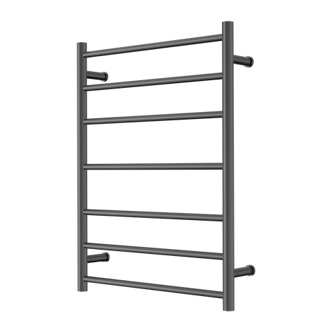 Nero Round Heated Towel Ladder (7 Bars) 600 x 800mm - Various Colours