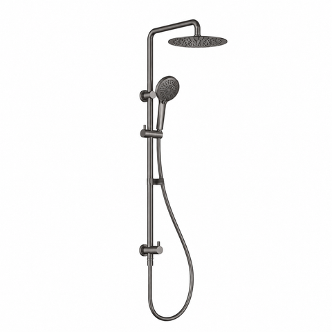 Builder Range Round Twin Shower Rail (Bottom Inlet) - Various Colours