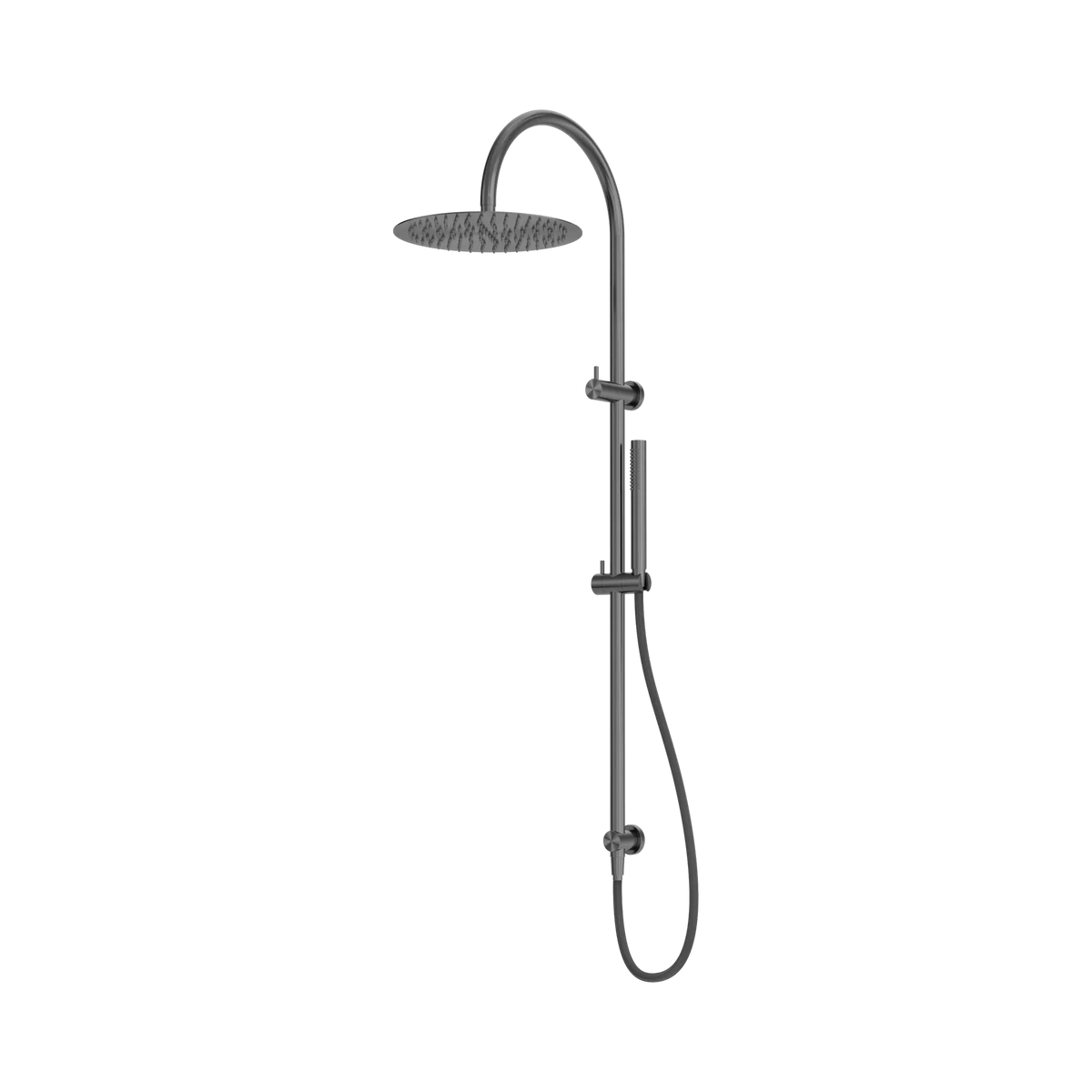 Nero Zen 316 Stainless Steel Twin Shower Rail with Outdoor Shower Hose - Various Colours