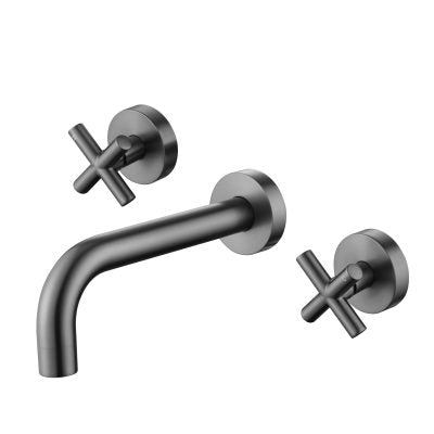 Wall Basin/Bath Set With Hot And Cold Handle - Various Colours