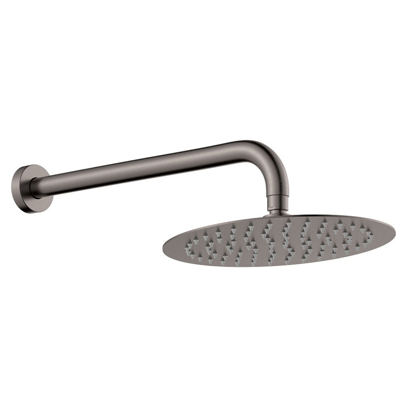 Round Wall Shower with Overhead Shower Head 250mm- Various Colours