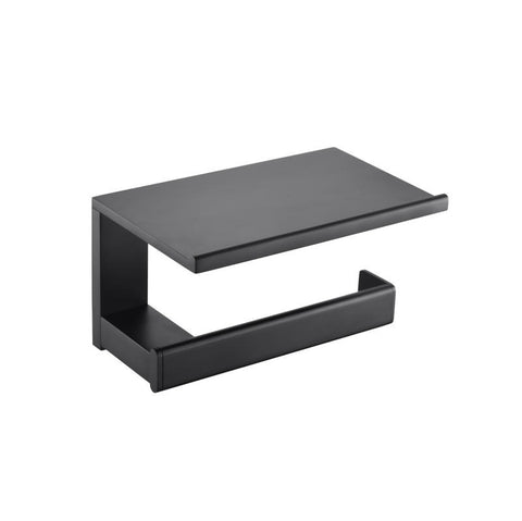 Toilet Roll Holder with Shelf - Various Colours