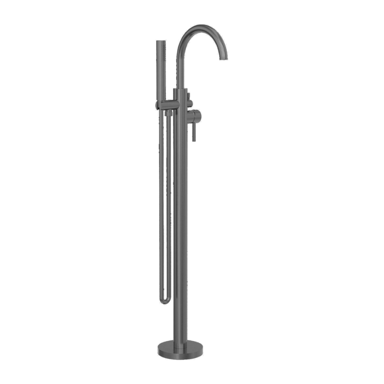 Nero Mecca Round Freestanding Bath Filler with Hand Shower Set - Various Colours