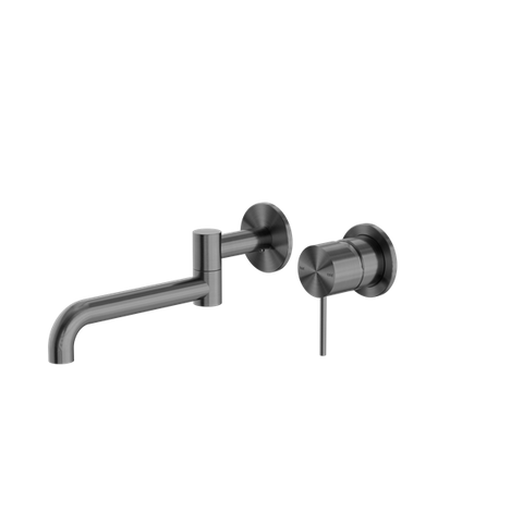 Nero Tapware WBM42 Mecca Wall Basin/Bath Mixer Set with Swivel Spout - Various Colours