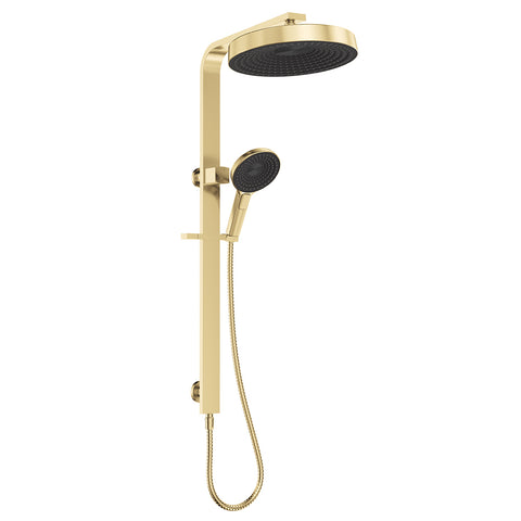 Deluxe Rain Round Dual Shower Rail - Various Colours