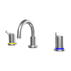 Gentec GPCAP0001 Zero Lead Stainless Steel 316 Hob Mounted 25mm handle Basin Set w/ Curved Fixed Spout