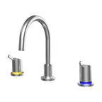 Gentec GPCAP0005 Zero Lead Stainless Steel 316 Hob Mounted 25mm handle Sink Set w/ Curved Swivel Spout