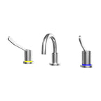 Gentec GPCL15001 Zero Lead Stainless Steel 316 Hob Mounted 150mm Lever Basin Set w/ Curved Fixed Spout