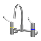 Gentec GPCL15010 Zero Lead Stainless Steel 316 Wall Mounted 150mm Lever Exposed Mixing Set w/ Curved Swivel Spout