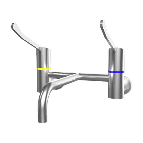 Gentec GPCL15012 Zero Lead Stainless Steel 316 Wall Mounted 150mm Lever Exposed Mixing Set w/ Fixed Parallel Spout