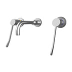 Gentec GPCL15040 Zero Lead Stainless Steel 316 In-Wall 150mm Lever Recess Mixing Set w/ Fixed Parallel Spout