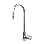 Gentec GPD106 Zero Lead Stainless Steel 316 400mm Tall Single Temperature Hob Mounted Laboratory Tapware w/ Swivel Spout