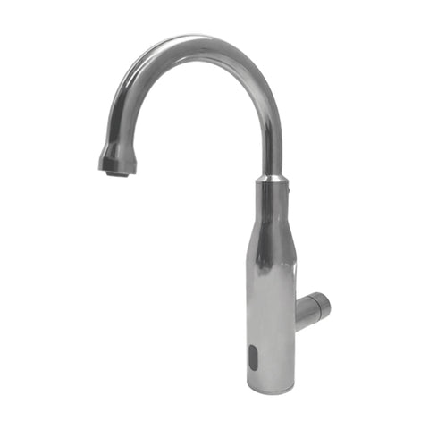 Gentec GPG3000 Zero Lead Stainless Steel 316 Wall Mounted Gooseneck Electronic Tap w/ Internal Infrared Sensor Proprietary Battery Powered