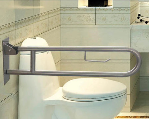 U Shape Folding Rail 800mm Long - Stainless Steel FInish