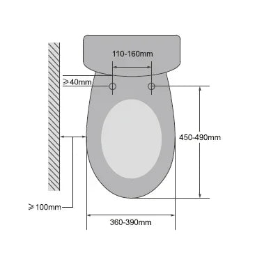 Care Smart Toilet Bidet Seat with Remote Control & Shortcut Buttons