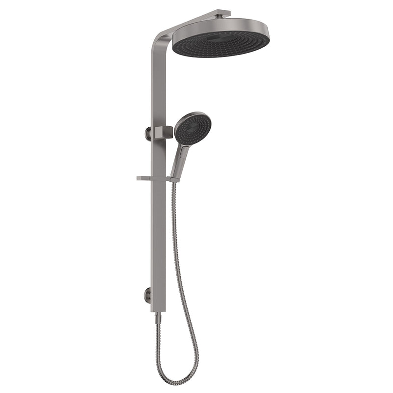 Deluxe Rain Round Dual Shower Rail - Various Colours