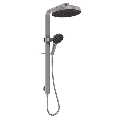 Deluxe Rain Round Dual Shower Rail - Various Colours
