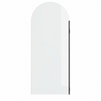 SS47 10mm Arch Walk-In Shower Screen with Wall Channel – 2100mm High, 900–1200mm, Various Colours