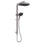 Deluxe Rain Soft Square Dual Shower Rail - Various Colours