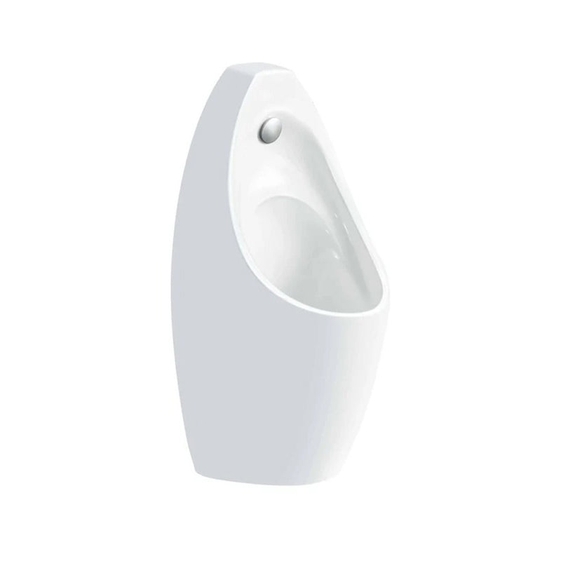 Wall Hung Urinal with Sensor Flush Plate- Gloss White