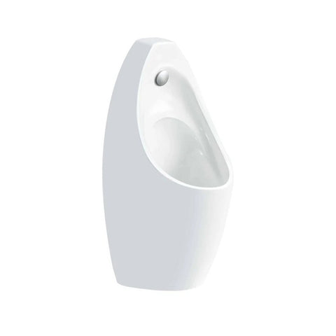 Wall Hung Urinal with Sensor Flush Plate- Gloss White
