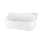 Isabella Left Hand Corner Freestanding Bath 1700mm - Gloss White