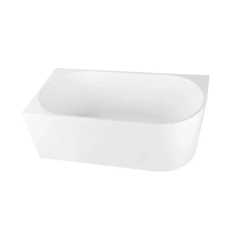 Isabella Left Hand Corner Freestanding Bath 1700mm - Gloss White