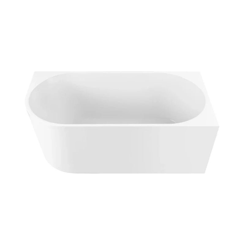 Apollo Right Hand Corner Freestanding Bath 1500mm - Gloss White