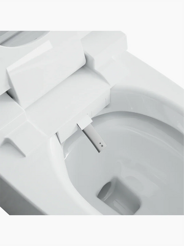 Inbuilt Cistern Tornado Flush Toilet Suite with Smart Remote Bidet Seat - White (4 Star)