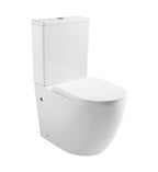 Ora Back To Wall Tornado Rimless Flush Toilet Suite with Soft Close Seat - White (4 Star)
