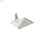 Tessa Rectangular Undermount Ceramic Basin 470 x 345 x 190mm - Gloss White