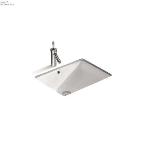 Tessa Rectangular Undermount Ceramic Basin 470 x 345 x 190mm - Gloss White