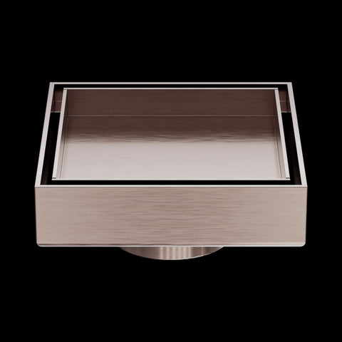 NERO 100mm Square Tile Insert Floor Waste 50mm Outlet - Various Colour