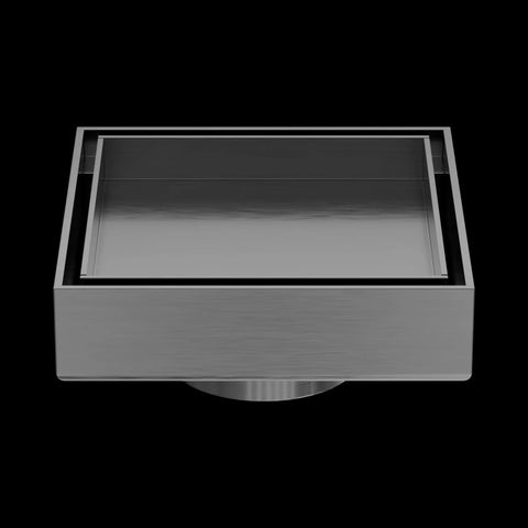 NERO 100mm Square Tile Insert Floor Waste 50mm Outlet - Various Colour