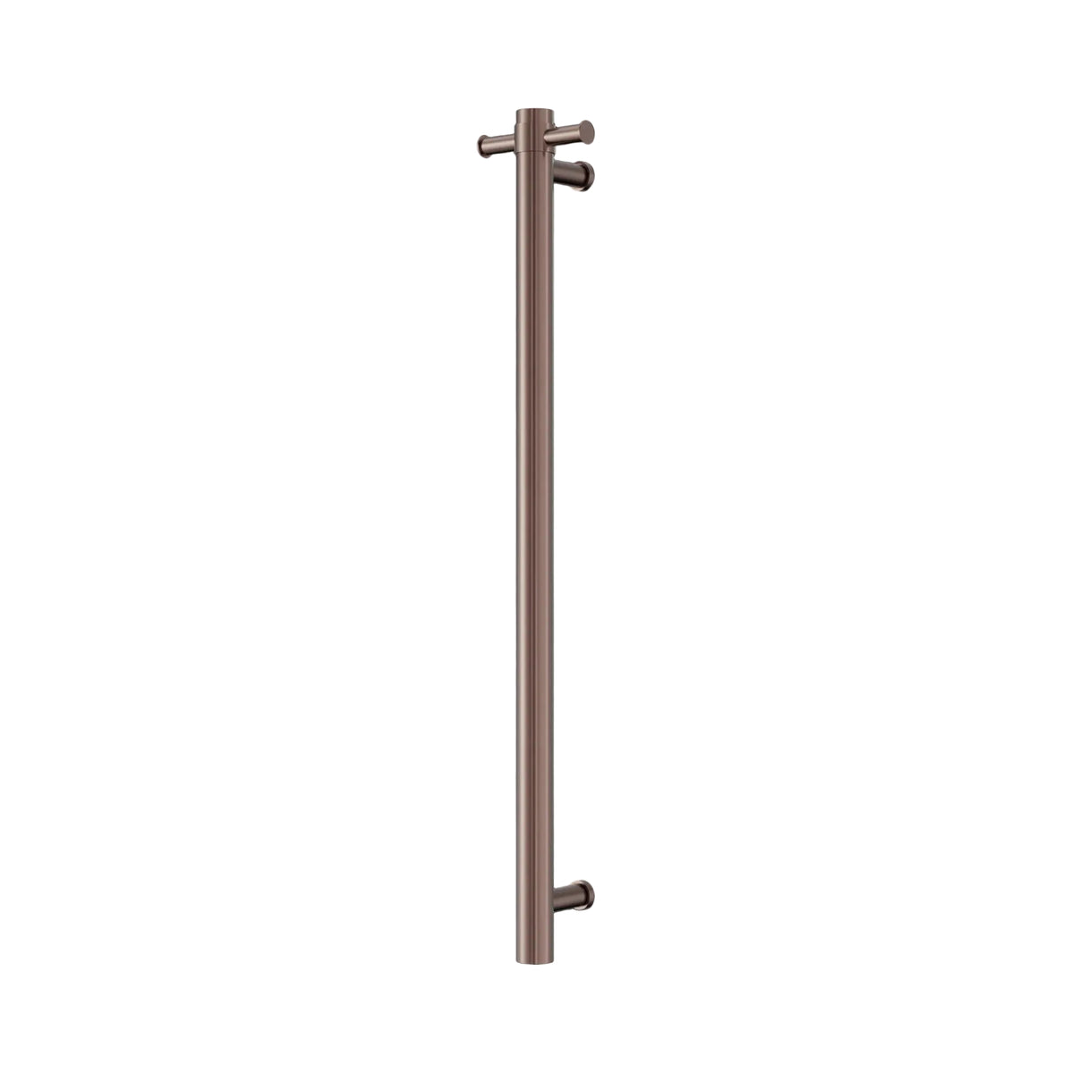 Nero Mecca 240V Round Vertical Heated Towel Rail 40 x 900mm - Various Colours