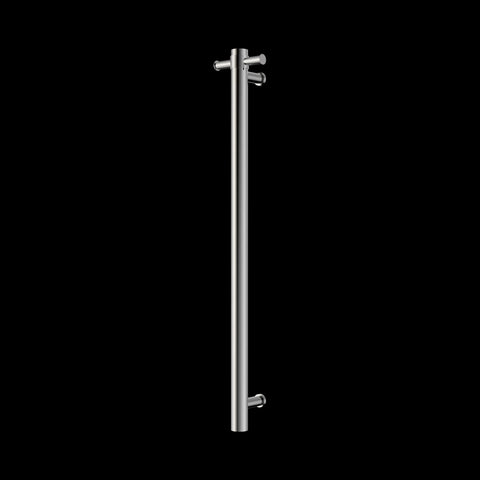 Nero Mecca 240V Round Vertical Heated Towel Rail 40 x 900mm - Various Colours