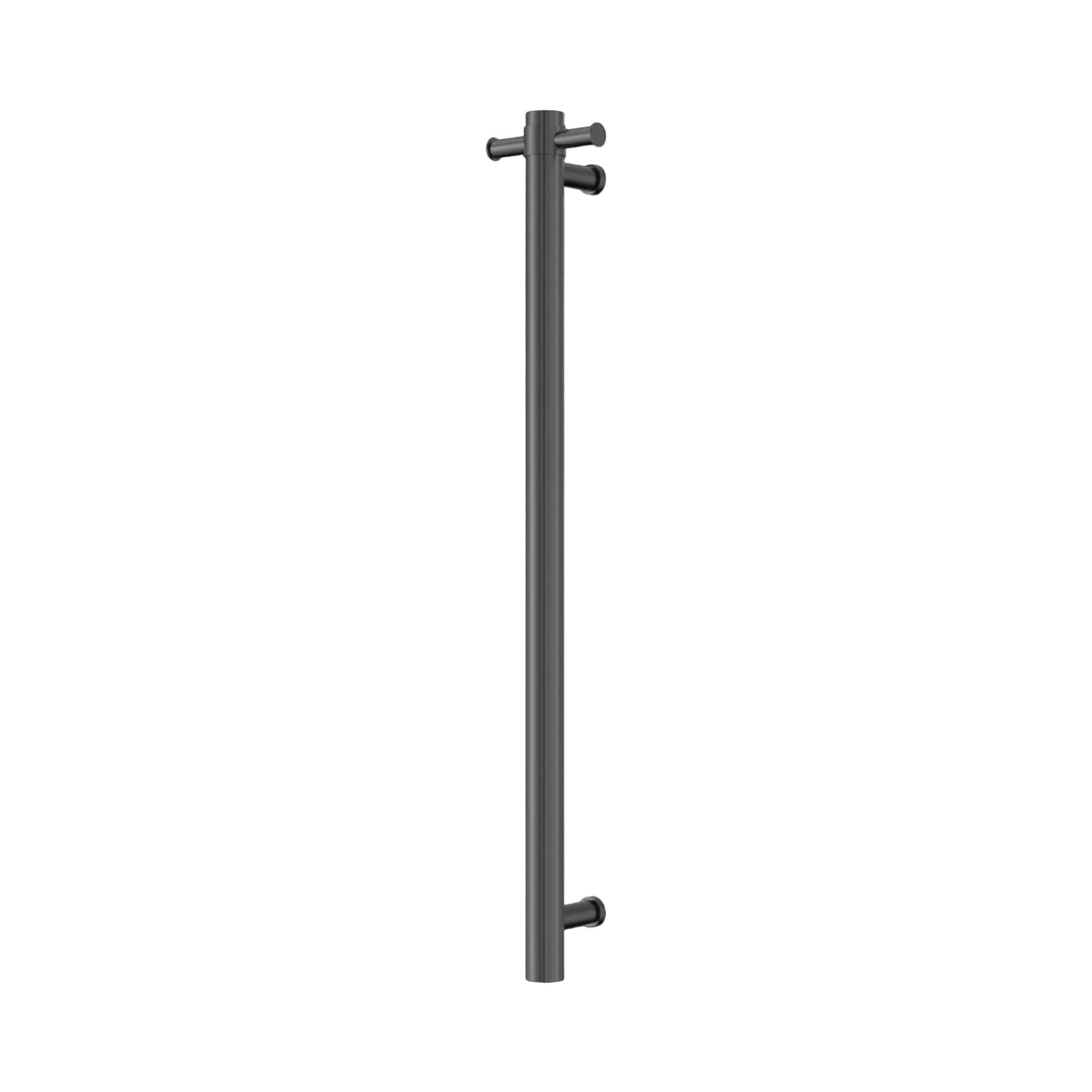 Nero Mecca 240V Round Vertical Heated Towel Rail 40 x 900mm - Various Colours