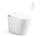 Lafeme In Wall Cistern Rimless Flush Toilet Suite with Smart Remote Bidet Seat - White (4 Star)
