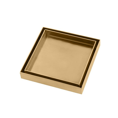 Low Profile Square Tile Insert Shower Floor Waste 120x120mm (81mm Outlet) - Various Colours (Copy)