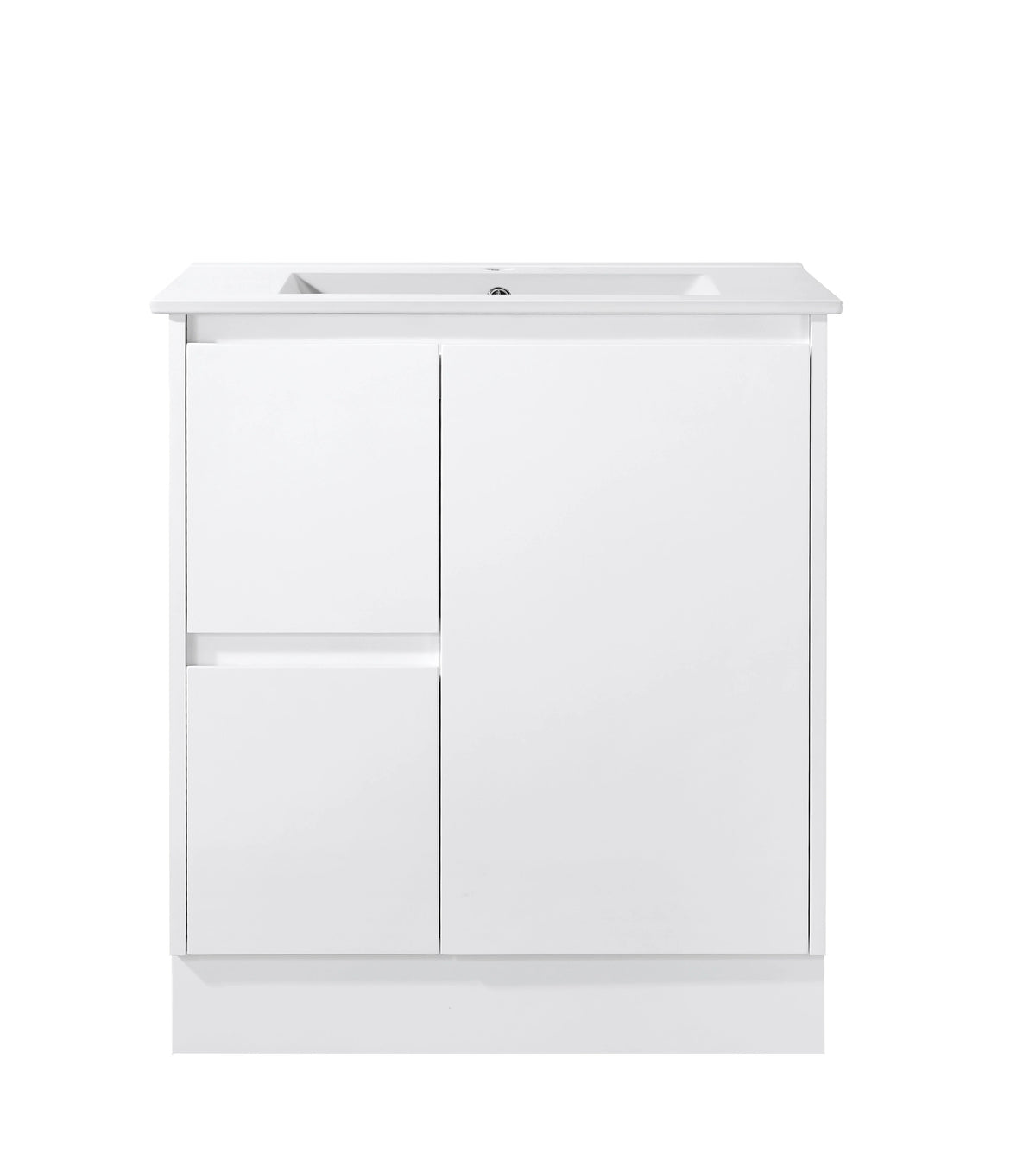BV67 Slimline (360mm Depth) Freestanding Vanity - 600 / 750 / 900mm - Matt White