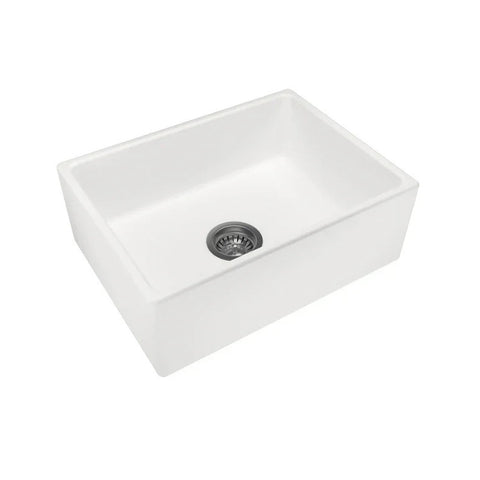 Project BUTLERS Single Bowl Ceramic Kitchen/Laundry Sink 610x459mm / 835x459mm